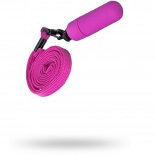 Вибропулька с ремешком на шею от компании Sexus Funny Five, цвет фиолетовый, 931010-4, из материала пластик АБС, длина 6 см., со скидкой