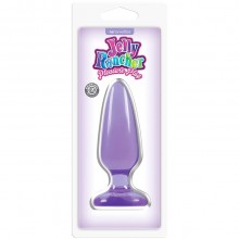 Средняя анальная пробка «Jelly Rancher Pleasure Plug Medium» от компании NS Novelties, цвет фиолетовый, NSN-0450-35, из материала TPE, длина 12.7 см., со скидкой