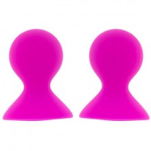Вакуумные помпы для сосков «Lit-Up Nipple Suckers Large» большие, цвет розовый, Dream Toys 21163, длина 7 см., со скидкой
