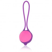 Вагинальный шарик с силиконовой петлей от компании Cosmo, цвет фиолетовый, BIOCSM-23078, диаметр 3.4 см., со скидкой
