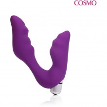 Вагинальный вибратор для клитора и точки-G от Cosmo, цвет фиолетовый, BIOCSM-23089, длина 12.7 см., со скидкой