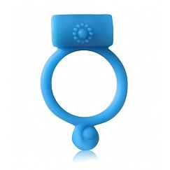 Кольцо эрекционное с вибрацией от компании Erowoman-Eroman, цвет голубой, BIOEE-10154, бренд Bior Toys