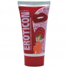 Оральная гель-смазка с ароматом малины от компании Eroticon, объем 50 мл, 34013, цвет прозрачный, 50 мл.