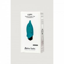Вагинальный мини-вибратор в форме дельфина «Lastic Pocket Dolphin», цвет голубой, Adrien Lastic 30585, из материала силикон, длина 7.5 см., со скидкой