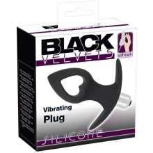 Анальная вибропробка-расширитель из силикона Black Velvets «Vibrating Plug», цвет черный, You 2 Toys, 5920050000, бренд Orion, длина 10.9 см.