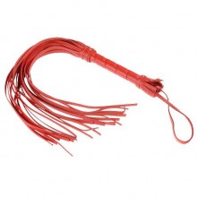Классическая мини плеть с жесткой ручкой, цвет красный, СК-Визит 3011-2, длина 40 см., со скидкой