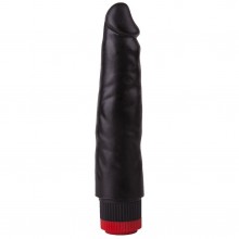 Реалистичный вагинальный дилдо с вибрацией, цвет черный, Биоклон 417100, бренд LoveToy А-Полимер, из материала ПВХ, длина 16.5 см.