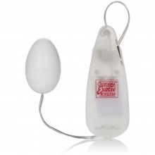 Круглое виброяйцо для женщин «Pocket Exotics Vibrating Egg», цвет белый, California Exotic Novelties SE-1107-09-2, бренд CalExotics, из материала пластик АБС, длина 5 см., со скидкой