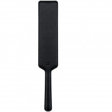 Бдсм шлепалка для интимных игр «A714» с логотипом Obsessive, цвет черный, A714 crop, из материала ПВХ, длина 22 см., со скидкой