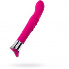 Женский вагинальный вибратор для точки G - «Kiki» с волнообразным рельефом, цвет розовый, JOS 783011, из материала силикон, длина 21.5 см.