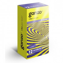 Презервативы из латекса «Sense 12 condoms» тонкие, упаковка 12 шт, Ganzo 0701-004, длина 18 см.