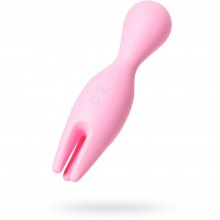 Небольшой универсальный женский вибратор с игривыми подвижными отростками «Nymph Soft», цвет розовый, Svakom S22, длина 15.6 см., со скидкой
