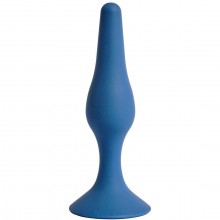 Анальная пробка Gravity, силикон, диаметр 3.2 см, длина 12.5 см, цвет кобальт, бренд Le Frivole, цвет синий, длина 12.5 см., со скидкой