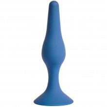 Анальная пробка Gravity, силикон, диаметр 2.8 см, длина 11 см, цвет кобальт, бренд Le Frivole, цвет синий, длина 11 см., со скидкой