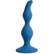 Анальная пробка «Vesta» из силикона, цвет синий, Le Frivole Costumes 05518 S, длина 12.5 см., со скидкой