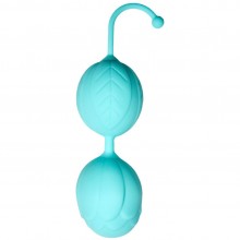 Силиконовые шарики Кегеля «Lyra Sirius» со смещенным центом тяжести, цвет бирюзовый, Le Frivole 05535, длина 14 см., со скидкой