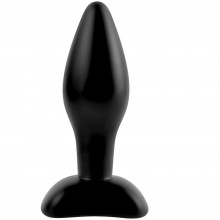 Силиконовая анальная пробочка Anal Fantasy «Small Silicone Plug», цвет черный, PD4602-23, бренд PipeDream, длина 9 см.