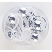 Анальные шарики на шнурке, цвет серебристый, Gopaldas 123S-BX, из материала пластик АБС, длина 50 см., со скидкой