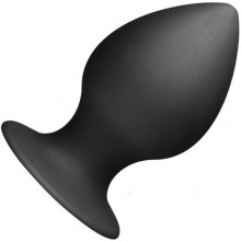 Силиконовая аальная пробка «Medium Silicone Anal Plug» цвет черный, Tom of Finland TF1854, длина 10 см., со скидкой