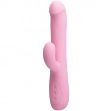 Вибратор-ротатор с волнообразным вращением Pretty Love «Truman», цвет розовый, BW-069004, бренд Baile, из материала силикон, длина 23.8 см.