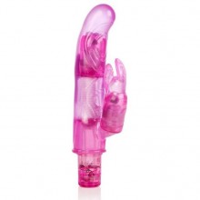 Вагинальный хай-тек вибратор «10-Function Bendie Bounding Bunny Vibes», цвет розовый, California Exotic Novelties SE-0638-10-2, бренд CalExotics, длина 13.3 см.
