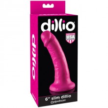 Реалистик на присоске Dillio «6 Inch Slim», цвет розовый, PipeDream PD5305-11, длина 24.1 см.