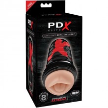 Мастурбатор-ротик в удобной тубе «Air Tight Oral Stroker», цвет телесный, PipeDream PDX PDRD504, из материала TPE, длина 19 см.