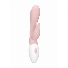Женский вагинальный вибратор Love Line «Rabbit Juicy», цвет розовый, Shots Media SH-LOV017PNK, из материала силикон, длина 19.5 см., со скидкой