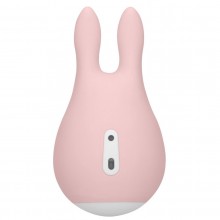 Женский клиторальный стимулятор с ушками «Sugar Bunny», цвет розовый, Shots Media Love Line SH-LOV018PNK, из материала силикон, длина 9.5 см.