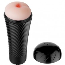 Реалистичный мастурбатор-анус с многоуровневой вибрацией в тубе «Pink Butt», цвет телесный, Baile BM-00900T31Z-2, длина 23 см., со скидкой