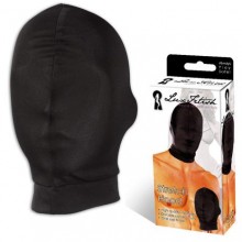 Плотная закрытая маска на голову, цвет черный, размер OS, Lux Fetish LF6008, из материала полиэстер, One Size (Р 42-48), со скидкой
