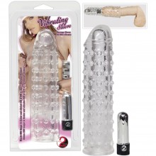 Гелевая вибронасадка на пенис «Vibro Penis Sleeve», цвет прозрачный, You 2 Toys 05633660, бренд Orion, длина 17 см., со скидкой