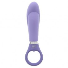 Эргономичный женский вибратор «Good Vibes Ring-G Bulbed» с клиторальным стимулятор, цвет фиолетовый, Dream Toys 20970, длина 15.5 см., со скидкой