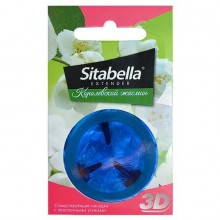 Насадка-презерватив стимулирующая «Sitabella 3D - Королевский жасмин» с ароматом жасмина, упаковка 1 шт, СК-Визит 1414, со скидкой