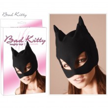 Полушлем с кошачьими ушками Bad Kitty «Katzenmaske», цвет черный, размер OS, Orion 2490242 1001, из материала полиэстер, One Size (Р 42-48), со скидкой