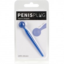 Мужской уретральный стимулятор «Penis Plug», цвет синий, Orion 0518433, из материала силикон, длина 9.6 см., со скидкой