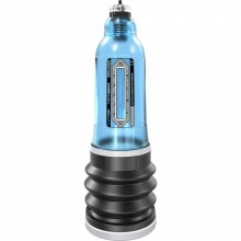 Мужская гидропомпа «HydroMax5» для увеличения члена, цвет синий, Bathmate BM-HM5-AB, из материала пластик АБС, длина 26 см., со скидкой