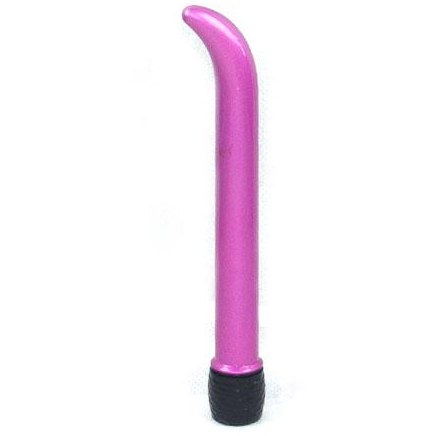 Женский вагинальный вибратор для точки G загнутой формы, цвет фиолетовый, Baile 328888, из материала пластик АБС, длина 15.5 см.