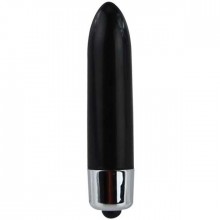 Классическая простая вибропуля «Mini Vibrator», цвет черный, Baile 299710, из материала пластик АБС, длина 8.3 см., со скидкой