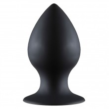 Толстая анальная пробка «Thick Anal Plug Large», силикон, Lola Toys 4209-01Lola, коллекция Backdoor Black Edition, длина 11.5 см.