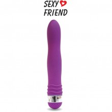 Стильный вагинальный вибратор «Sexy Friend» классической формы, цвет фиолетовый, Sexy Friend BIOSF-70232-5, из материала пластик АБС, длина 17.5 см., со скидкой