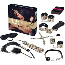 Набор фетиш БДСМ аксессуаров «Master & Slave by tease & please», Orion Premium BDSM Kit 7003630000, цвет леопард, со скидкой
