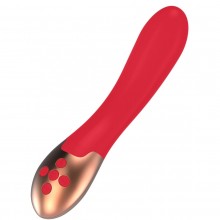 Силиконовый женский вибратор Elegance «Heating Vibrator Posh» с функцией нагрева, цвет красный, Shots Media ELE001RED, длина 20 см.