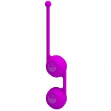 Вагинальные шарики Pretty Love «Kegel Tighten UP III» со смещенным центром тяжести, цвет фиолетовый, Baile BI-014493-2, длина 17 см., со скидкой