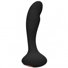 Вибратор G-точки «G-Spot and Prostate Vibrator Finesse», цвет черный, SH-ELE012BLK, бренд Shots Media, длина 17.5 см.