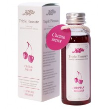 Эликсир для интимного ухода «Triple Pleasure» со вкусом «Горячая вишня», 65 гр, JULEJU 10241JULEJU, 65 мл., со скидкой