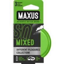 Латексные презервативы разной текстуры «Mixed №3», упаковка 3 шт, Maxus 5953mx, 3 мл., со скидкой