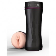 Ручной мастурбатор премиум класса с электростимуляцией «Opus E - Vaginal Version», цвет телесный, Mystim 46351, длина 21.5 см., со скидкой
