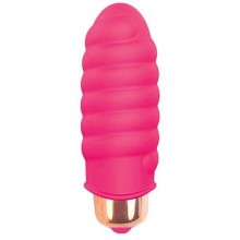 Миниатюрная розовая вибропуля «Sweet Toys», общая длина 5.3 см, диаметр 2.4 см, Биоритм ST-40122-16, из материала силикон, длина 5.3 см., со скидкой