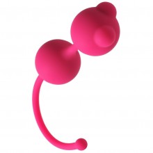 Вагинальные шарики «Emotions Foxy Pink», цвет розовый, 4001-02Lola, бренд Lola Games, из материала силикон, цвет красный, длина 16.2 см., со скидкой